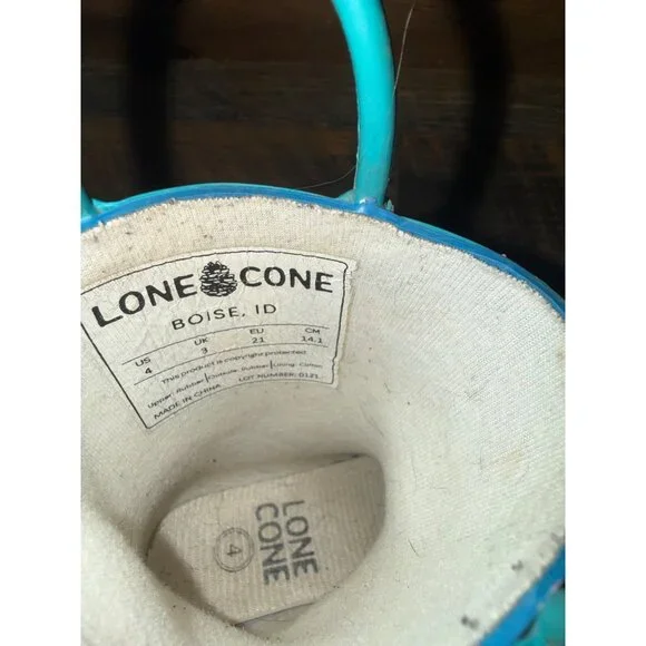 Lone Cone Mermaids Kids Rain Boots Size 4 - Picture 6 of 14